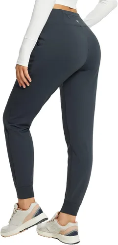 Vista 3 de BALEAF Pantalones con forro polar para mujer, resistentes al agua, pantalones térmicos para correr, senderismo