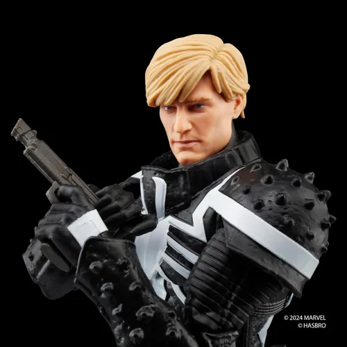 Vista 3 de Serie Marvel Legends Agente Venom (Flash Thompson), Figura de acción coleccionable de cómics retro a escala de 6 pulgadas