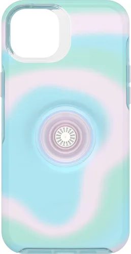 Vista 10 de OtterBox Funda para iPhone 14 Plus Otter + Pop Symmetry Series, color negro, PopSockets PopGrip integrado, delgada, apta para bolsillo, bordes
