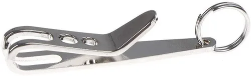 Vista 8 de Acxico Mini EDC Gear Pocket Suspensión Clip Percha Herramienta Llavero Llavero, Blanco