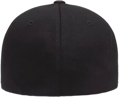 Vista 6 de Flexfit 5001 - Gorra de béisbol de sarga de algodón, 6 paneles Negro