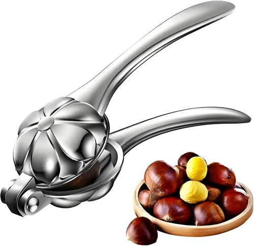 Vista 8 de Nut Crackers - Galletas de nuez de alta resistencia con 2 tenedores/púas de acero inoxidable para mariscos, cascanueces con mango antideslizante