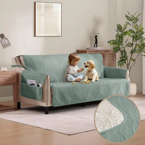 Vista 11 de Fundas acolchadas beige para sillas reclinables, impermeables, fundas para sillas reclinables para niños perezosos, fundas reclinables que admiten