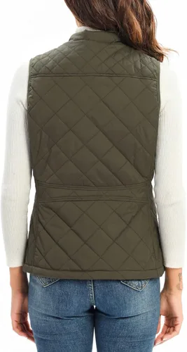 Vista 3 de Xeoxarel Chaleco acolchado para mujer, chaqueta acolchada sin mangas (XS-XXL)