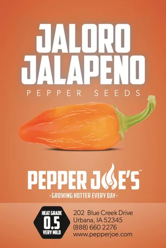 Vista 2 de Pepper Joe's Jaloro Semillas de pimiento jalapeño – Paquete de más de 10 semillas de pimiento jalapeño amarillo suave, cultivadas en Estados Unidos