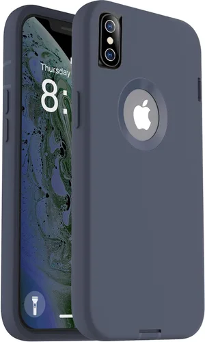Vista 12 de ORIbox - Funda compatible con iPhone XS Max, acabado suave de silicona líquida exterior