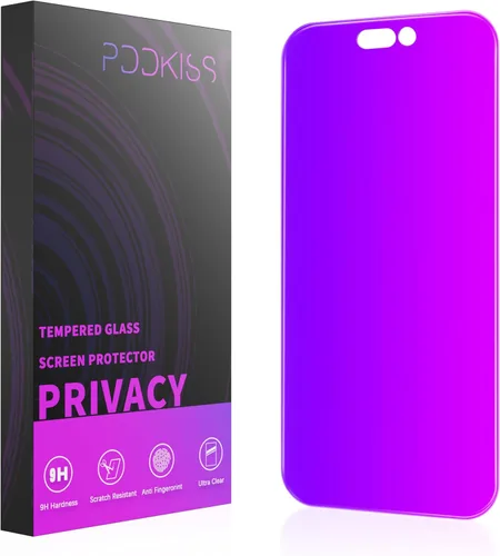 Vista 11 de PDDKISS Protector de pantalla de privacidad compatible con iPhone 12/iPhone 12 Pro, vidrio templado de 6.1 pulgadas, gradiente rosa, antiespía, anti