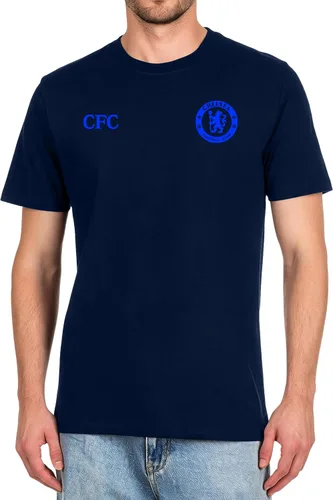 Vista 7 de Icon Sports Camiseta de algodón con licencia oficial del Chelsea FC, unisex para adultos