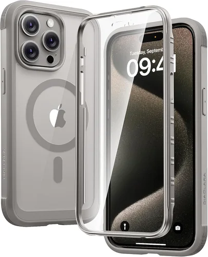 Vista 166 de Carcasa Diaclara diseñada para iPhone 12/12 Pro, carcasa completa resistente con protector de pantalla táctil y antiarañazos integrado, carcasa