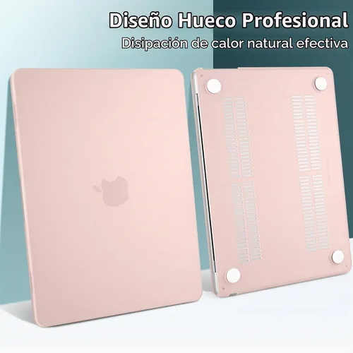 Vista 5 de TWOLSKOO Compatible con funda para MacBook Air M4 de 15 pulgadas versión 2025-2023 M4 A3241 M3 A3114 M2 A2941, carcasa rígida de plástico y Tiza