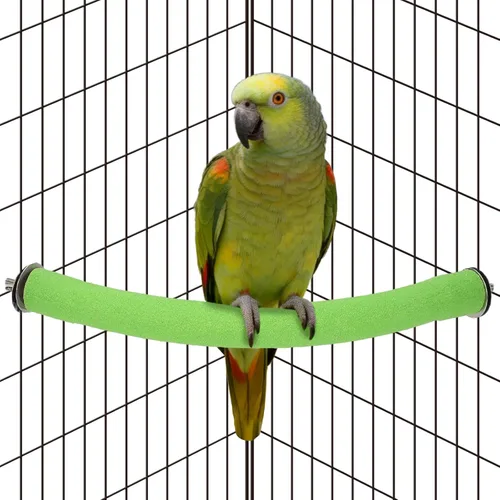 Vista 10 de Rypet Percha para Loros de Superficie Rugosa - Perchas de Arena de Cuarzo para Jaula de Pájaros para Pequeños Periquitos, Cacatúas, Conures