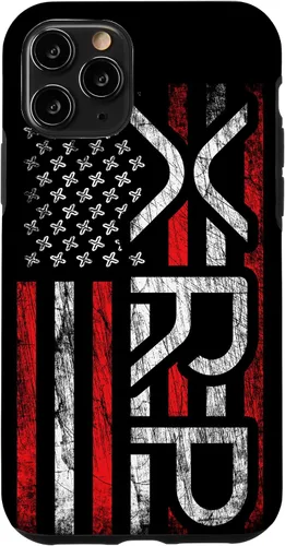 Vista 29 de iPhone 16 XRP Crypto - XRP criptomoneda - Bandera americana - Funda XRP