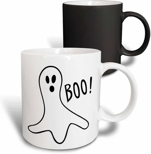 Vista 12 de 3dRose Patricia Sanders Creations - Halloween Boo Ghost - Tazas (mug_27865_4)