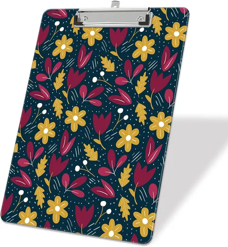 Vista 19 de Portapapeles de plástico A4, lindo portapapeles con clip tamaño carta estándar 9 x 12.5 pulgadas, decorativo para oficina para estudiantes, mujeres