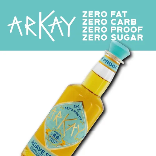 Vista 2 de ARKAY Licor de Agave Zero Proof Alternativa premium sin alcohol 33.3 fl oz (1L) Cero calorías y azúcar