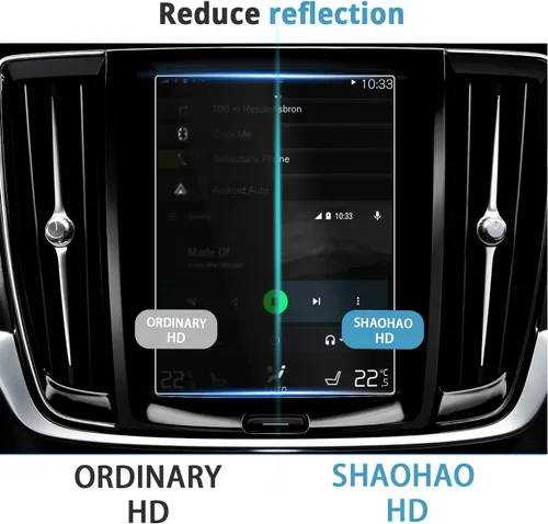 Vista 2 de SHAOHAO Protector de pantalla para Volvo XC90 2022 2023 2024, protector de pantalla de coche para Volvo V90 XC90 2017 2018 2019 2020 2021 2022 2023