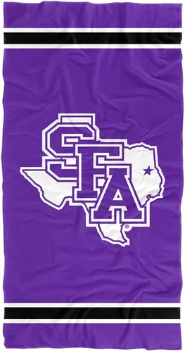 Vista 144 de LOGOVISION Manta Abilene Christian University, 30 x 60 pulgadas, logotipo primario CottonFront/PolyBackBeachTowel