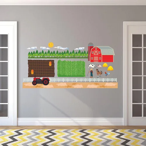 Vista 19 de The City - Vinilo adhesivo de vinilo para habitación de niños, camión de basura, colección de residuos sólidos, para dormitorio de niños, sala