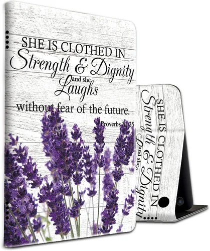 Vista 23 de Funda para tablet Amazon Kindle Fire HD 8/HD 8 Plus versión 2022/2020 (12ª/10ª generación), fundas antideslizantes multiángulo con función de Pinos