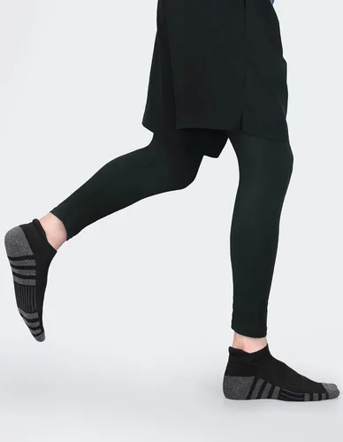 Vista 2 de Airacker Calcetines deportivos para correr, acolchados, transpirables, de corte bajo, para hombres y mujeres (6 pares)