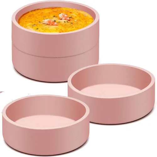 Vista 21 de Sartén para huevos con tapa, paquete de 3 moldes cuadrados de silicona para huevos, recipiente cuadrado antiadherente de 3 pulgadas para huevos