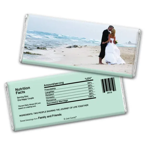 Vista 9 de Barras de caramelo personalizadas de 12 quilates con foto - Blush