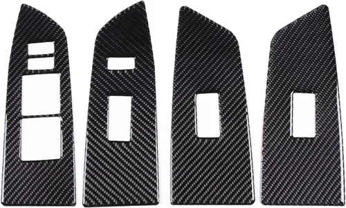 Vista 8 de Aunginsy Adhesivo para panel de botón de elevación de ventana de puerta de automóvil compatible con Toyota Tundra/Sequoia 2007-2013 puertas