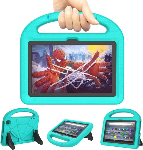 Vista 12 de Funda para tableta para nuevo 7 pulgadas 2024, cubierta ligera a prueba de golpes para niños con cubierta de soporte - negro