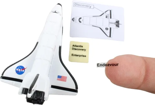 Vista 5 de Set de juguetes de misión espacial Daron Nave espacial en plataforma de lanzamiento, representación auténtica de naves espaciales