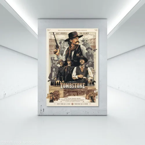 Vista 7 de Tombstone - Póster de película en lienzo para pared, diseño moderno de dormitorio familiar, decoración para habitación estética, 12 x 18 pulgadas