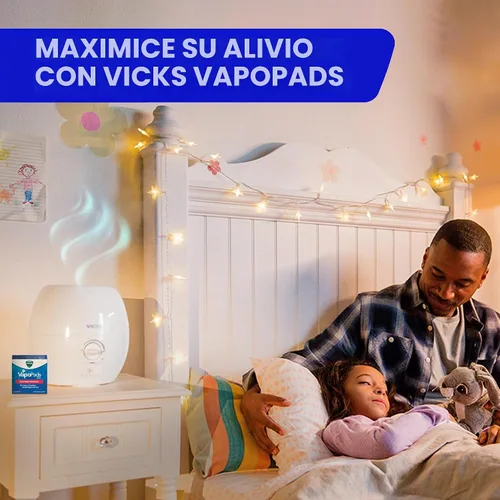 Vista 5 de Vicks Humidifier 3-in-1 SleepyTime Cool Mist Humidifier for Nursery, White