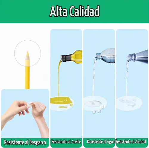 Vista 2 de 1000 calcomanías redondas transparentes, transparentes, autoadhesivas, paquete con línea de perforación para sobres, cajas y embalaje de regalo
