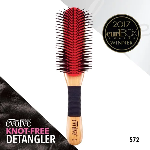 Vista 3 de Evolve Cepillo desenredante sin nudos Desenreda el cabello texturizado sin esfuerzo