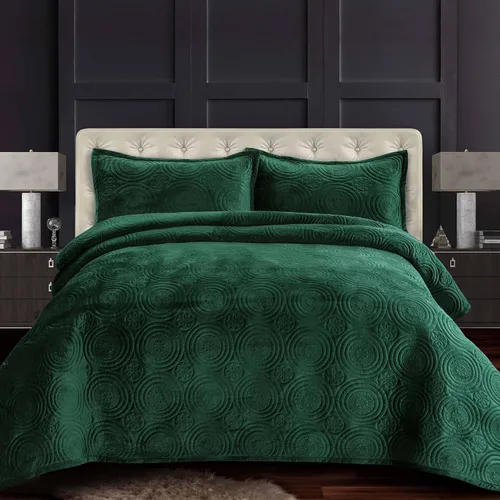 Vista 8 de Tribeca Living Juego de edredón de terciopelo de gran tamaño individual, ropa de cama de terciopelo suave de 260 GSM para una comodidad lujosa, Negro