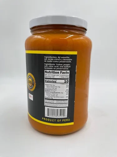Vista 3 de Pasta de pimiento picante amarilla especial etiqueta negra 3 libras 12 oz (1.7 kg) – Inca's Food AJI AMARILLO ESPECIAL PASTA ETIQ NEGRA GRANDE