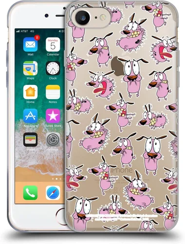 Vista 21 de Head Case Designs Officially Licensed Courage The Cowardly Dog Character Art Graphics Gel Case [Military Grade] Compatible with Apple iPhone 7