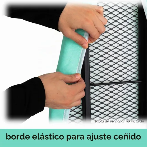 Vista 6 de oliso Ironing Board Cover and Pad - 100% Cotton - Standard 15 x 54 Aqua