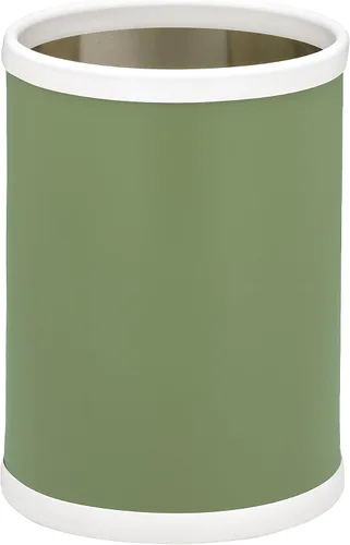 Vista 4 de Kraftware Fun Colors - Papelera redonda, 11 pulgadas, color marfil
