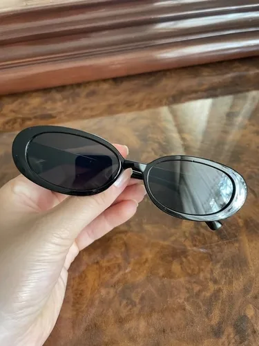Vista 6 de Gafas de sol de los años 90 para mujeres y hombres, gafas de sol ovaladas