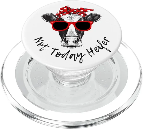 Vista 8 de Not Today Heifer - Gafas de sol con diseño de vaca, color blanco y negro