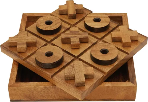 Vista 10 de BSIRI Juegos de mesa extra grandes de Tic Tac Toe, ideales para juegos infantiles, juegos familiares y noches de juegos para adultos, decoración