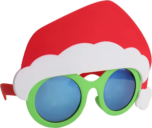 Vista 13 de Sun-Staches Holiday Dress-Up Sunglasses, Christmas Costume Accessory Lil Santa