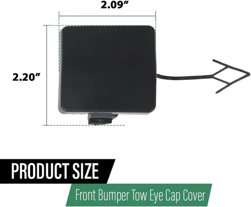 Vista 3 de LQI Cubierta para parachoques delantero compatible con Dodge Journey 2011 2012 2013 2014 2015 2016 1TX87TZZAB