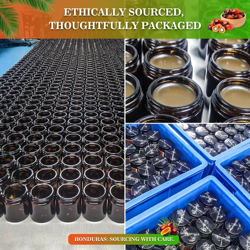 Vista 3 de Aceite de batana orgánico para el crecimiento del cabello, Batana 100% puro de Honduras, aceite de tratamiento capilar para cabello grueso y fuerte