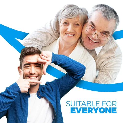 Vista 6 de Prótesis dentales superiores para hervir y morder – Cómodas dentaduras ajustables para reemplazar los dientes perdidos, estilo natural con ajuste