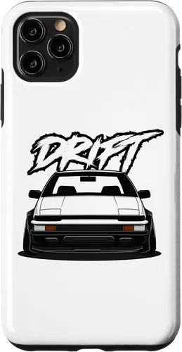 Vista 13 de iPhone 12 Pro Max JDM Drift Anime Manga Car Hachiroku, una funda de carreras para autos de postura 86