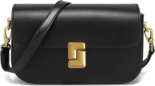 Vista 8 de imeetu Genuine Leather Shoulder Bag for Women, Small Crossbody Bag anaranjado albaricoque