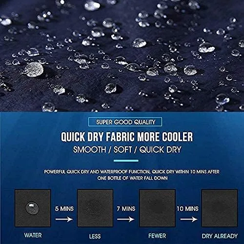 Vista 5 de SILKWORLD - Trajes de baño para hombre, pantalones cortos de playa de secado rápido con bolsillos