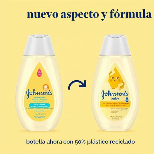 Vista 2 de J&J, CHAMPÚ BEBÉ 3.4 fl oz, paquete de 1