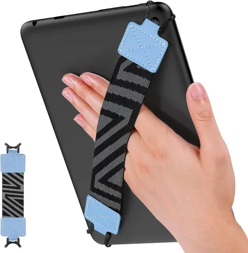 Vista 24 de MoKo Correa de mano de seguridad para tablet de 9 a 11 pulgadas, iPad/IP-ad Pro/iPad Air/Kindle Fire HD/Samsung, correa de mano versátil de alta